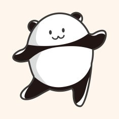 animal panda cartoon theme elements N23
