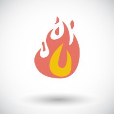 Fire flat icon