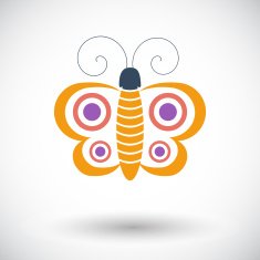 Butterfly single icon