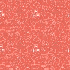 Baby line icon pattern set N13