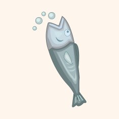 animal fish cartoon theme elements N15