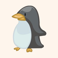 animal penguin cartoon theme elements N16