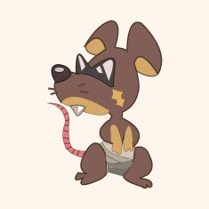 animal mouse cartoon theme elements N35