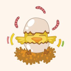 animal chicken cartoon theme elements N15