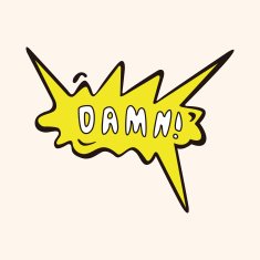 message word damn theme elements N3