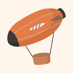 style hot air balloon theme elements N79