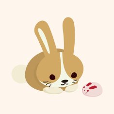 animal rabbit cartoon theme elements N62