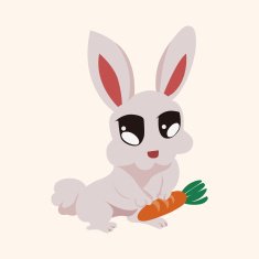 animal rabbit cartoon theme elements N64