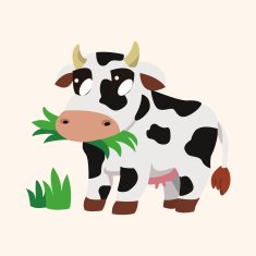 animal cow cartoon theme elements N15
