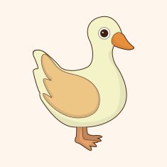 animal duck cartoon theme elements N12
