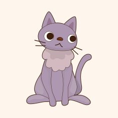 animal cat cartoon theme elements N34