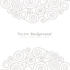 Abstract vector background with curls N5