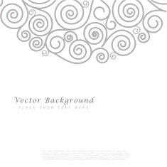 Abstract vector background with curls N6