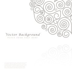 Abstract vector background with curls N7
