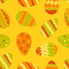 Hand rawn easter egg pattern N3