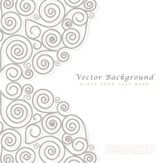 Abstract vector background with curls N8