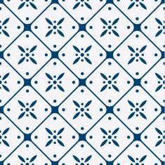 Blue and white delft pattern N5