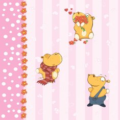 wallpaper with little hippos N2