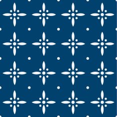 Blue and white delft pattern N9