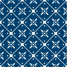 Blue and white delft pattern N10