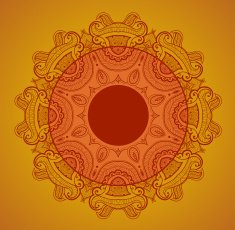 Lace background for greeting card like Indian mandala