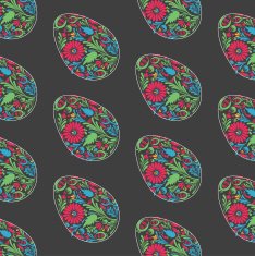 Floral easter egg background N2
