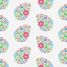 Floral easter egg background N3