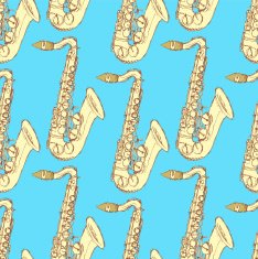 Sketch saxophone musical instrument