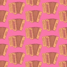 Sketch accordion music instrument