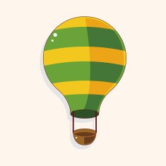style hot air balloon theme elements N84