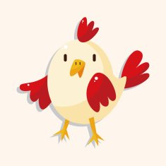 animal cock cartoon theme elements N20