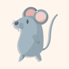 animal mouse cartoon theme elements N39