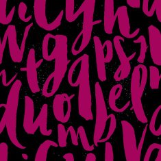Seamless pattern letters