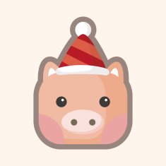 animal pig cartoon theme elements N30