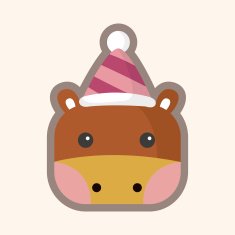 animal horse cartoon theme elements N20