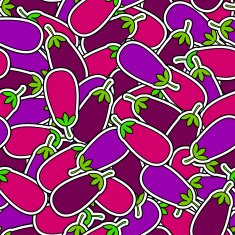 eggplants seamless background