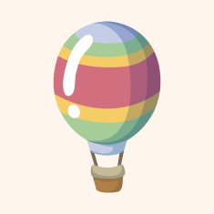 style hot air balloon theme elements N85