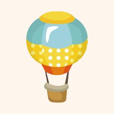 style hot air balloon theme elements N86
