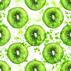 Watercolor kiwi set