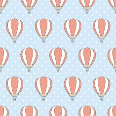 vector seamless pattern with air balloons N2
