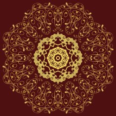 Circular pattern in mandala style