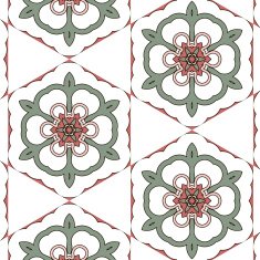 Lace floral colorful vintage color ethnic ornament pattern flower N8