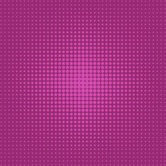 Halftone from the center of purple dots on background