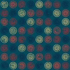 Seamless pattern with stars in circles N2