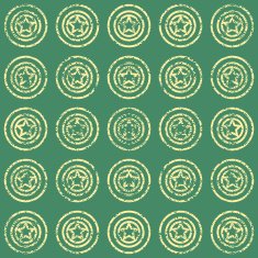Seamless pattern with stars on green background N2