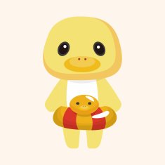 animal duck summer cartoon theme elements N8