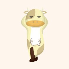 animal cow cartoon theme elements N16