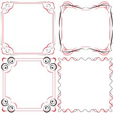 Vector Vintage beautiful elegant frame Set of elements for des N2
