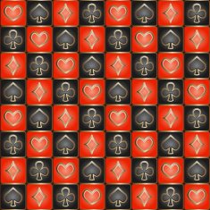 seamless pattern with card suits N3