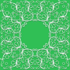 vector doodle pattern of spirals swirls and flowers N12